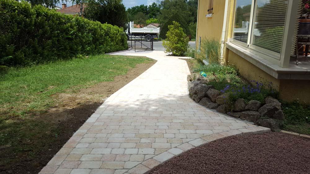 allée de pavé