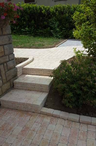 escalier de pavé